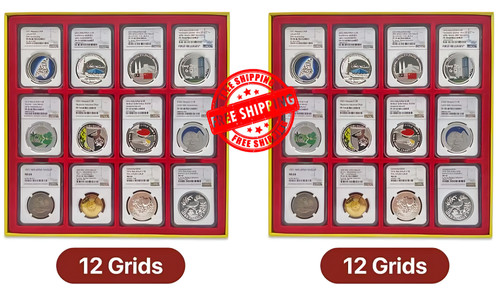 Pack red coin slab - red,